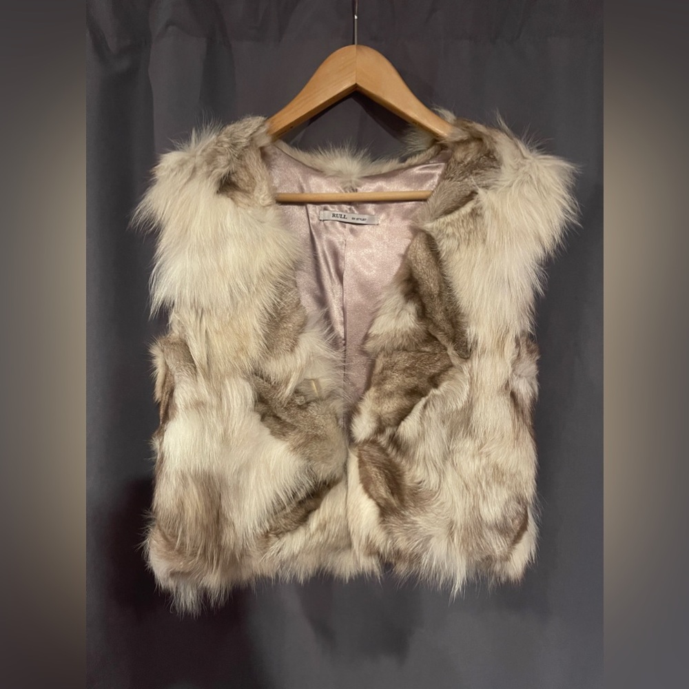 Rabbit fur vest